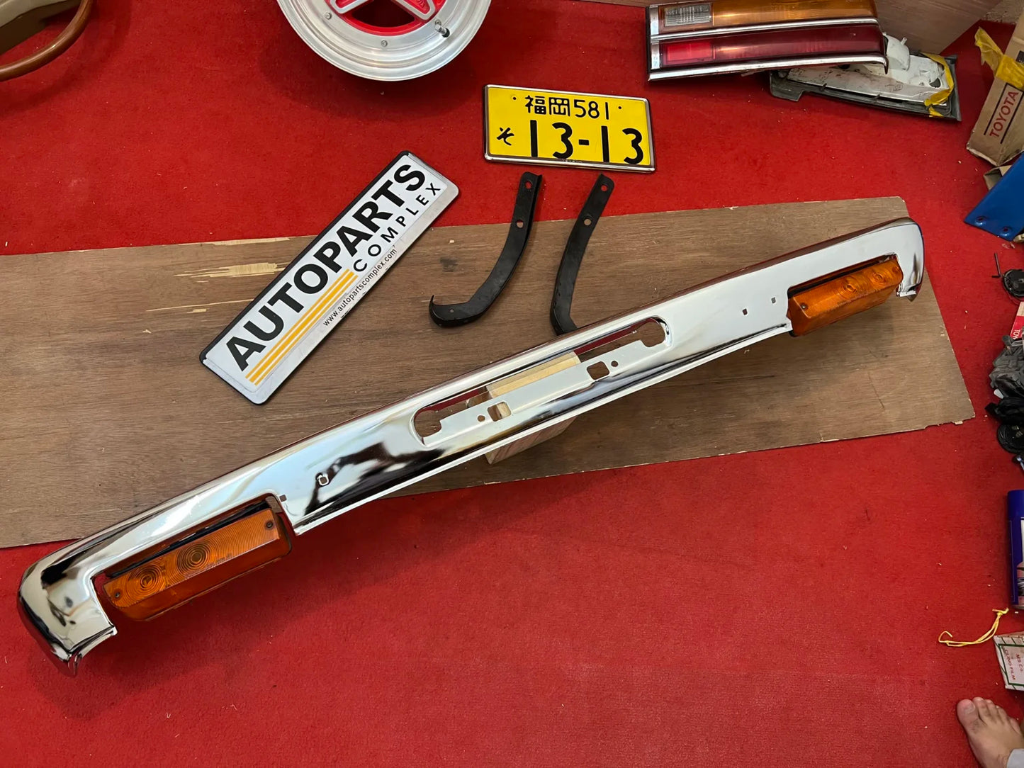 Datsun b210 120y JDM front bumper with brackets and indicators